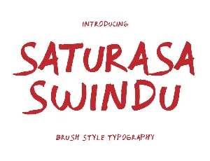 Saturasa Swindu font
