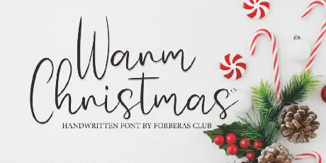 Warm Christmas font