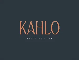 Kahlo font