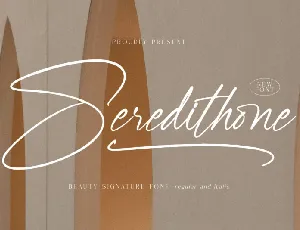 Seredithone font