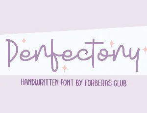 Perfectory font