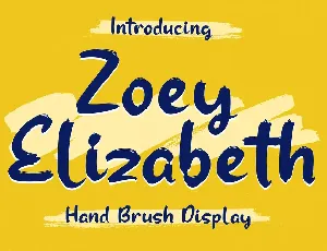 Zoey Elizabeth font