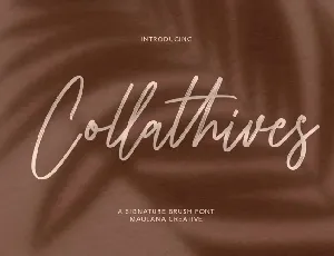 Collathives font