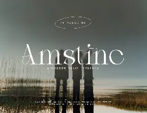 Amstine font