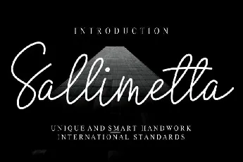 Sallimetta Script font