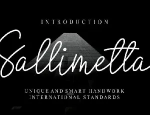 Sallimetta Script font