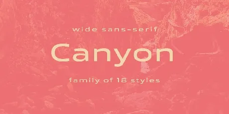 Canyon Family font