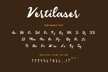 Vertilaser Hand Drawn Script font