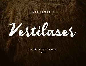 Vertilaser Hand Drawn Script font