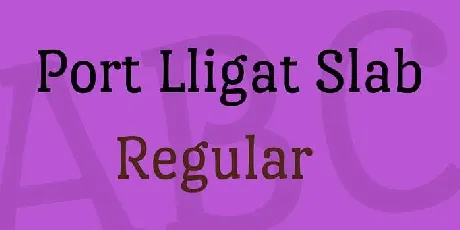 Port Lligat Slab font