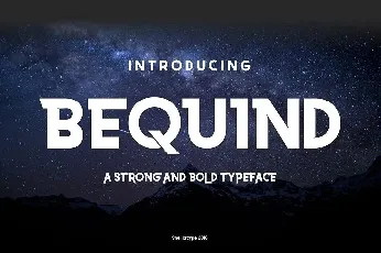 Bequind Dysplay font