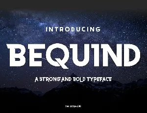 Bequind Dysplay font