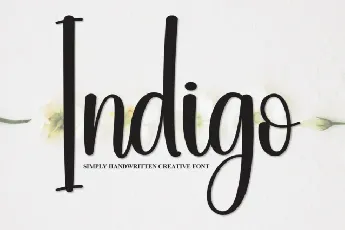 Indigo Script font