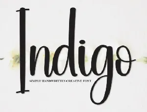 Indigo Script font