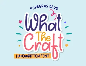 What the craft font