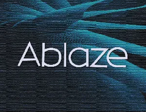 Ablaze font