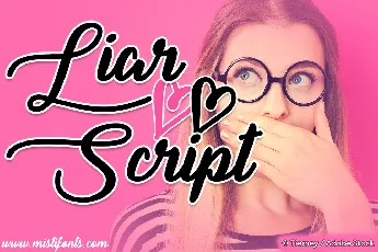 Liar Script font