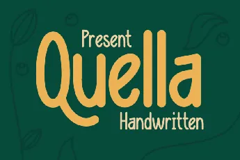 Quella Handwritten font