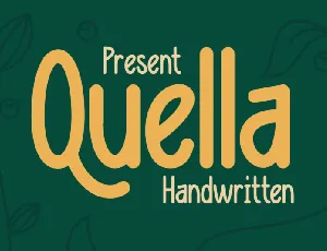 Quella Handwritten font