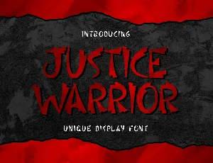 Justice Warrior font