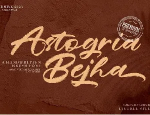 Astogria Bejha font