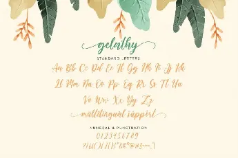 Gelathy Calligraphy font