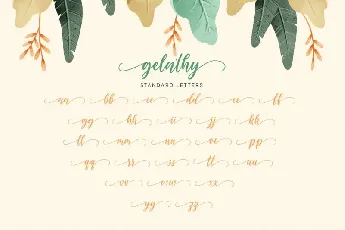 Gelathy Calligraphy font