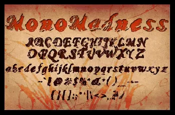 Mono Madness Brush font