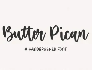 Butter Pican font