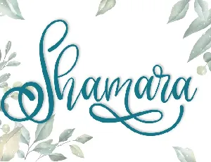 Shamara Calligraphy font