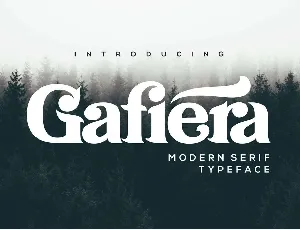 Gafiera font