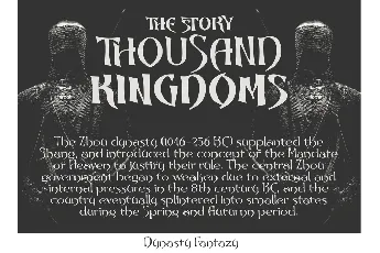 Dynasty Fantasy Demo font