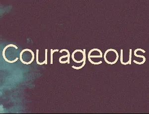 Courageous font