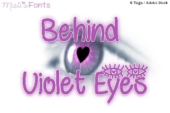 Behind Violet Eyes font