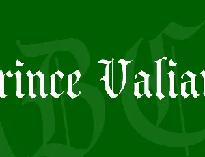 Prince Valiant font