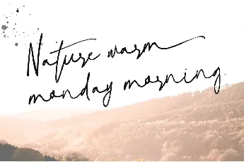 Natural Signature font