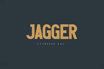 Jagger font