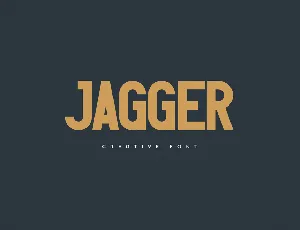 Jagger font