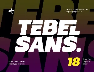 Tebel Sans font