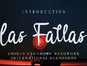 Las Fallas Script font