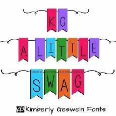 KG A Little Swag font