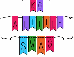 KG A Little Swag font