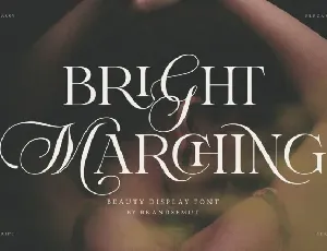 Bright Marching font