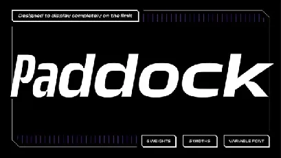 Paddock Family font