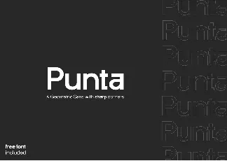 Punta Geometric Sans Serif font