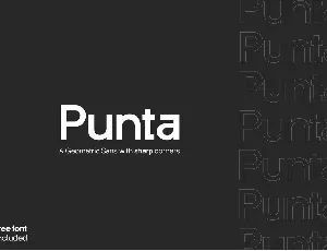 Punta Geometric Sans Serif font