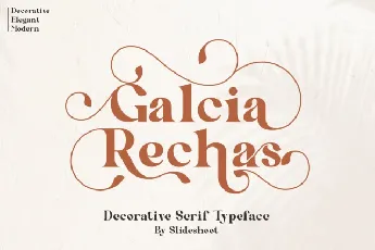 Galcia Rechas font