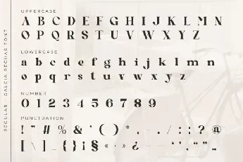 Galcia Rechas font