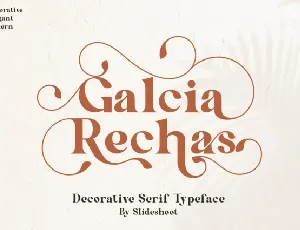 Galcia Rechas font