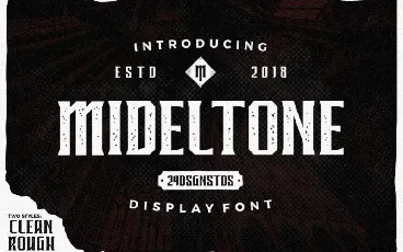 Mideltone Display font